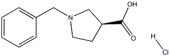 (S)-1-Benzyl-pyrrolidine-3-carboxylic acid HCl Structure