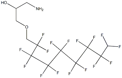 1-Amino-3-(2,2,3,3,4,4,5,5,6,6,7,7,8,8,9,9-hexadecafluoro-nonyloxy)-propan-2-ol Structure