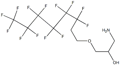 1-Amino-3-(3,3,4,4,5,5,6,6,7,7,8,8,8-tridecafluoro-octyloxy)-propan-2-ol,,结构式