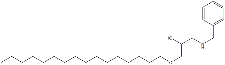 1-Benzylamino-3-hexadecyloxy-propan-2-ol,,结构式