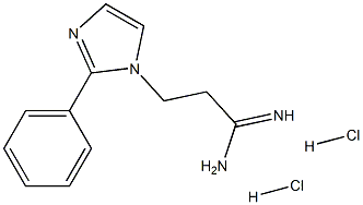 3-(2-Phenyl-imidazol-1-yl)-propionamidine 2HCl Struktur