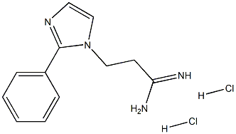 3-(2-Phenyl-imidazol-1-yl)-propionamidine 2HCl Structure