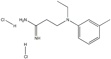 3-(Ethyl-m-tolyl-amino)-propionamidine 2HCl Struktur