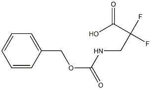 3-Benzyloxycarbonylamino-2,2-difluoro-propionic acid Structure