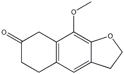 2,3,5,6-TETRAHYDRO-9-METHOXYNAPHTHO[2,3-B]FURAN-7(8H)-ONE Struktur
