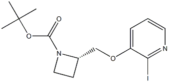 (S)-TERT-BUTYL 2-((2-IODOPYRIDIN-3-YLOXY)METHYL)AZETIDINE-1-CARBOXYLATE,,结构式