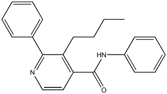 3-BUTYL-2,N-DIPHENYL-ISONICOTINAMIDE 结构式
