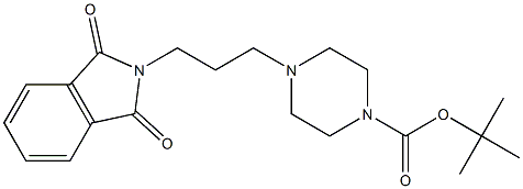TERT-BUTYL 4-(3-(1,3-DIOXOISOINDOLIN-2-YL)PROPYL)PIPERAZINE-1-CARBOXYLATE Structure