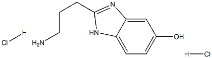 2-(3-AMINOPROPYL)-1H-BENZO[D]IMIDAZOL-5-OL DIHYDROCHLORIDE 结构式