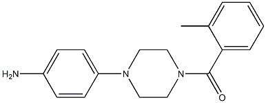 1-(2-METHYL BENZOYL)-4-(4-AMINOPHENYL ) PIPERAZINE 化学構造式