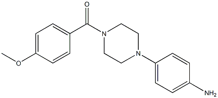 1-(4-METHOXY BENZOYL)-4-(4-AMINOPHENYL )PIPERAZINE Struktur