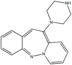 11-(PIPERAZINE-N-YL) DIBENZO(B,F)DIAZEPINE Structure
