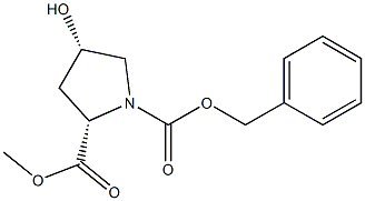 1-CBZ- CIS-4-HYDROXY-L-PROLINE METHYL ESTER Struktur