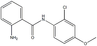 2-AMINO, N-(2-CHLORO,4-METHOXY PHENYL )BENZAMIDE 结构式