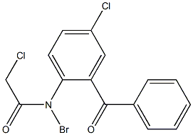 2-(BROMOACETYLAMINO)-5-CHLORO-2''-CHLOROBENZOPHENONE,,结构式