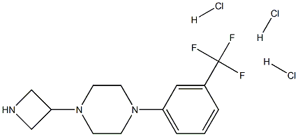 3-(4-(M-TRIFLUOROMETHYLPHENYL)PIPERAZINYL)AZETIDINETRIHYDROCHLORIDE