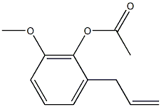 2-ALLYL-6-METHOXYPHENYL ACETATE 化学構造式