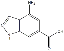 4-AMINOINDAZOLE-6-CARBOXYLIC ACID 化学構造式