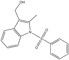 1-PHENYLSULFONYL-2-METHYLINDOLE-3-METHANOL Structure