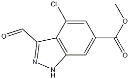 4-CHLORO-6-METHOXYCARBONYLINDAZOLE-3-CARBOXYALDEHYDE|