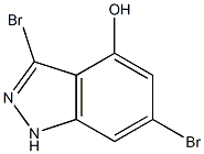 3,6-DIBROMO-4-HYDROXYINDAZOLE,,结构式