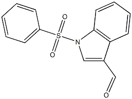 1-PHENYLSULFONYLINDOLE-3-CARBOXALDEHYDE,,结构式