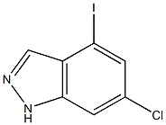 6-CHLORO-4-IODOINDAZOLE 化学構造式