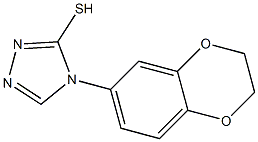 4-(3,4-ETHYLENEDIOXYPHENYL)-1,2,4-TRIAZOLE-3-THIOL Struktur