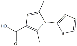 2,5-DIMETHYL-1-(THIEN-2-YL)PYRROLE-3-CARBOXYLIC ACID,,结构式