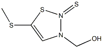 3-HYDROXYMETHYL-5-METHYLTHIOTHIADIAZOLIN-2-THIONE 化学構造式