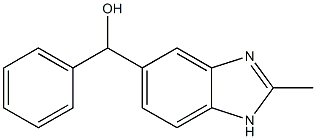 5-{(HYDROXY)PHENYLMETHYL}-2-METHYL-1H-BENZIMIDAZOLE,,结构式