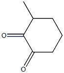 3-METHYLCYCLOHEXAN-1,2-DIONE Structure