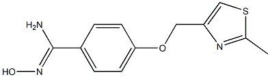 4-((2-METHYLTHIAZOL-4-YL)METHOXY)BENZAMIDE OXIME 结构式