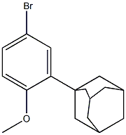 1-(5-BROMO-2-METHYLOXYPHENYL)ADAMANTANE Structure