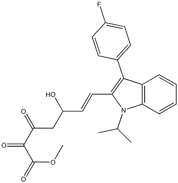 Methyl(E)-7-[3-(4-fluorophenyl)-1-(1-methylethyl)-1H-indol-2-yl]-5-hydroxy-3-oxo-6-heptenonate