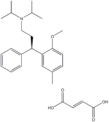 (R)-N,N-Diisopropyl-3-(2-methoxy-5-methylphenyl)-3-phenylpropylamineFumarate Struktur