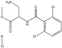 3-Amino-2-(2,6-dichloro-benzoylamino)-propionic acid methyl ester hydrochloride,,结构式