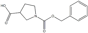 1-CBZ-PYRROLIDINE-3-CARBOXYLIC ACID 结构式