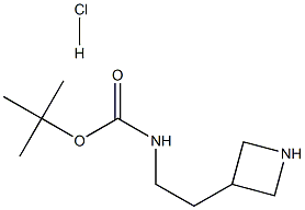 (2-Azetidin-3-yl-ethyl)-carbamic acid tert-butyl esterHCl,,结构式