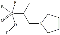 1,1,1-Trifluoro-2-(Pyrrolidinylmethyl)Propionic Acid 化学構造式