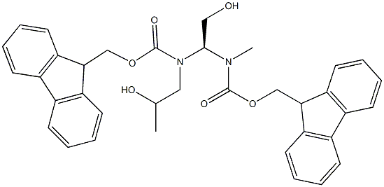 2-(9-Fluorenylmethyloxycarbonyl)aminomethyl-ethanol, N-(9-Fluorenylmethyloxycarbonyl)-sarcosinol Structure