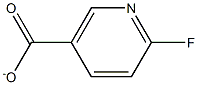 2-FLUOROPYRIDINE-5-CARBOXYLATE 化学構造式