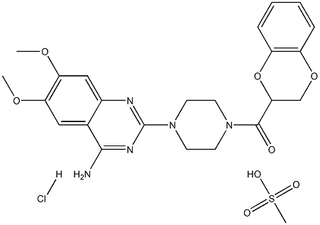 DOXAZOSINMESYLATEHYDROCHLORIDE,,结构式