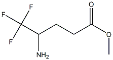 METHYL4-AMINO-5,5,5-TRIFLUOROPENTANOATE Structure