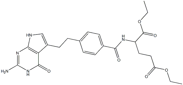 DIETHYL2-(4-(2-(2-AMINO-4-OXO-4,7-DI-H-YDRO-3H-PYRROLO[2,3-D]PYRIMIDIN-5-YL)ETHYL)BENZAMIDO)PENTANEDIOATE