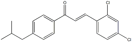 (E)-3-(2,4-dichlorophenyl)-1-(4-isobutylphenyl)prop-2-en-1-one