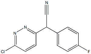 2-(6-chloropyridazin-3-yl)-2-(4-fluorophenyl)acetonitrile