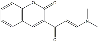 3-((E)-3-(dimethylamino)acryloyl)-2H-chromen-2-one 化学構造式