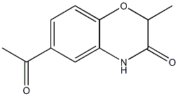 6-acetyl-2-methyl-2H-benzo[b][1,4]oxazin-3(4H)-one,,结构式