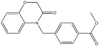 methyl 4-((2,3-dihydro-3-oxobenzo[b][1,4]oxazin-4-yl)methyl)benzoate Structure